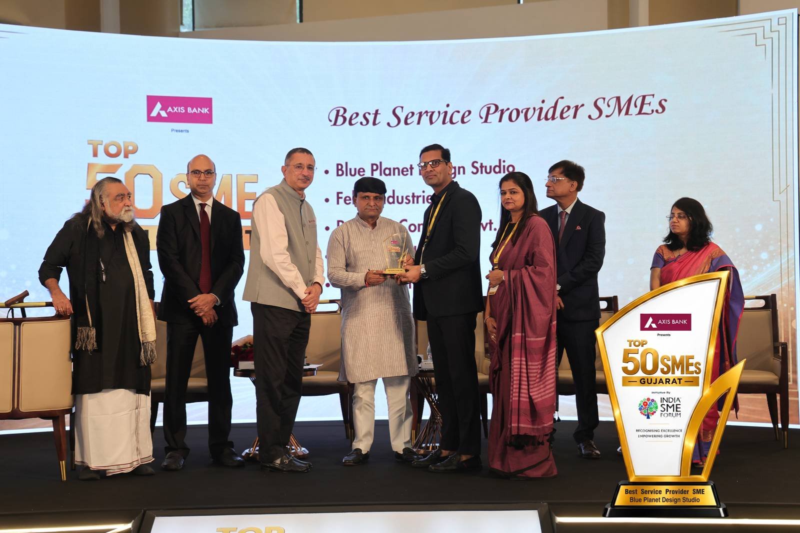 Blue Planet Design Studio Honored with Top50 SMEs Gujarat